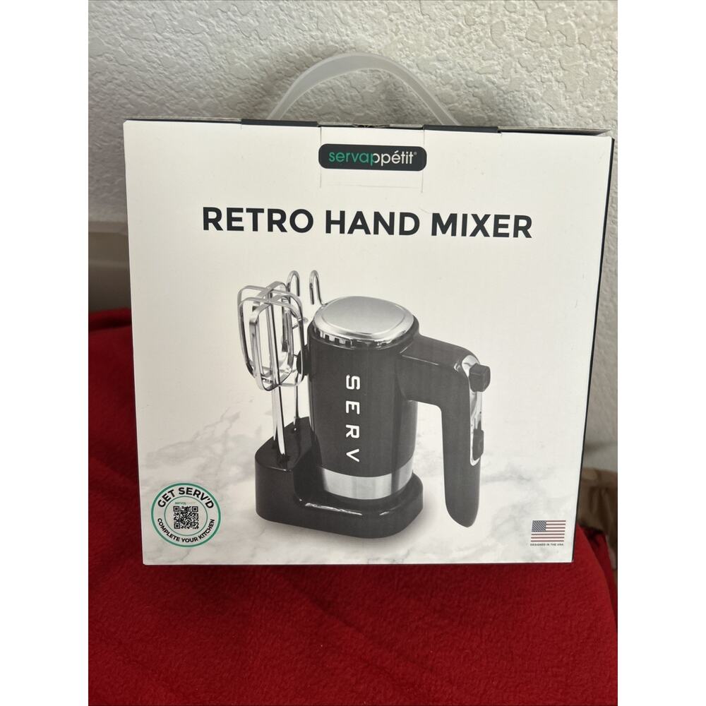 Retro Hand Mixer 5 Speed Electric Mixer Baking Kitchen Appliance